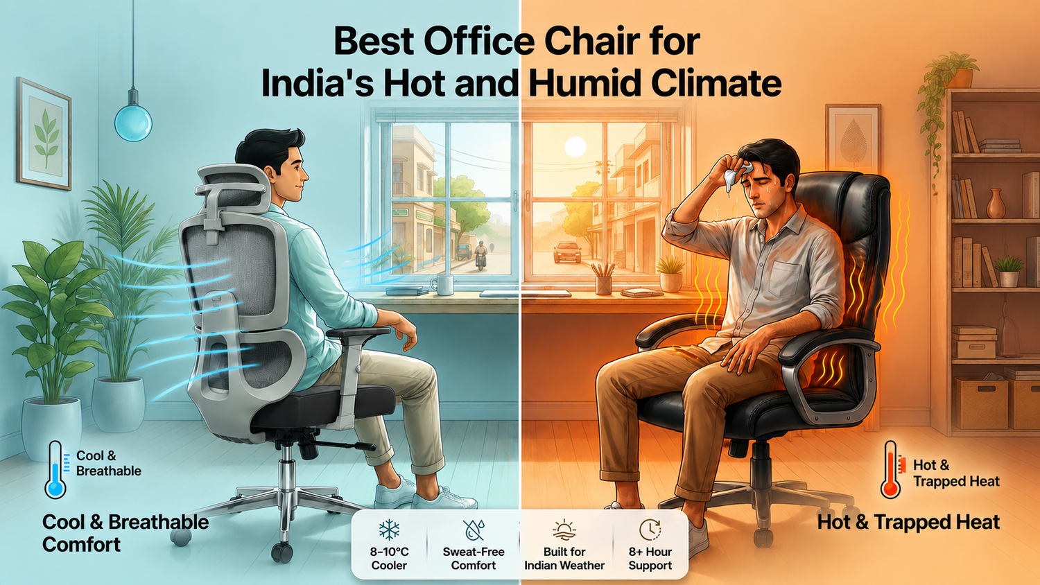 Best Office Chair for India's Hot and Humid Climate