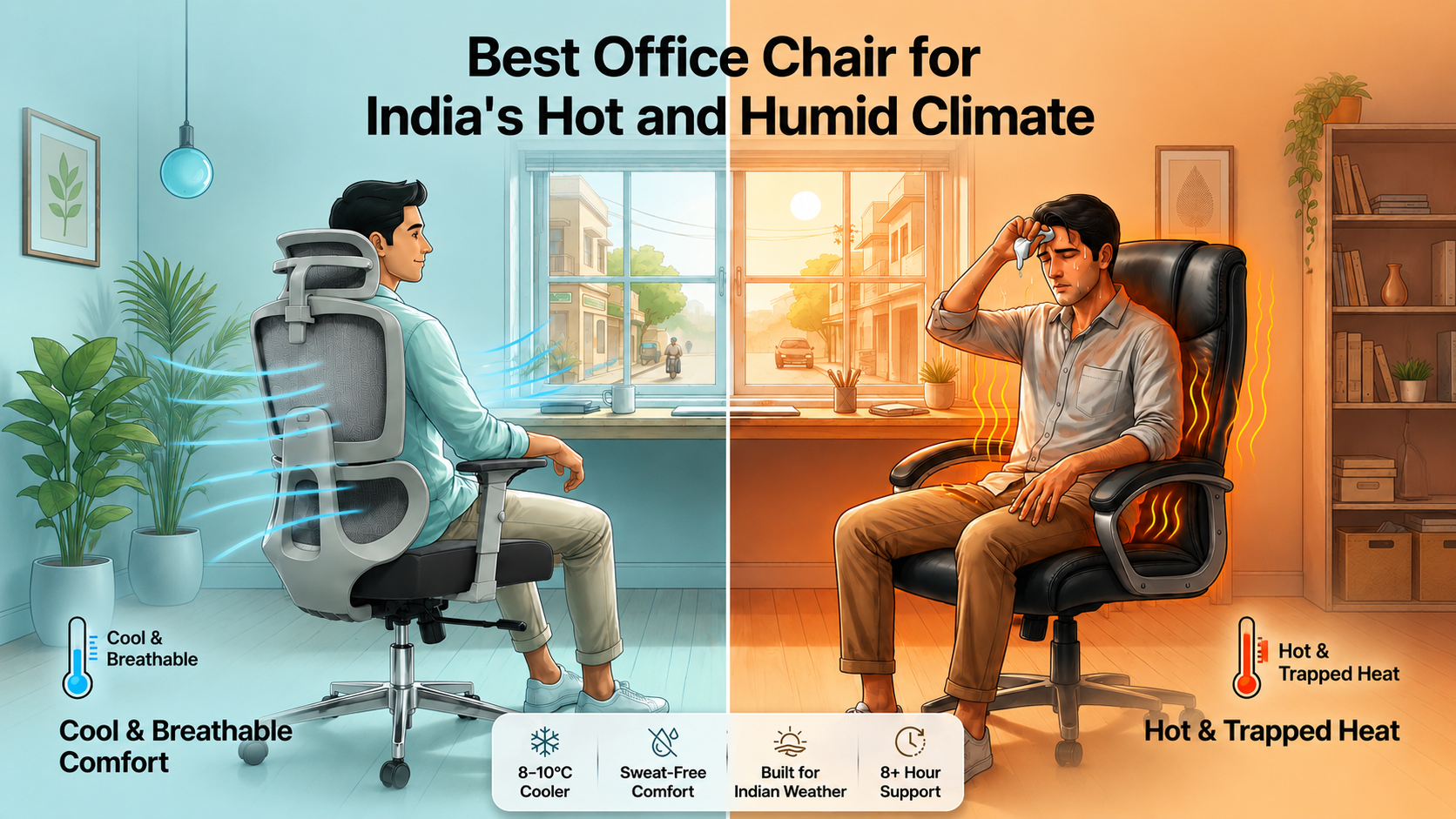Best Office Chair for India's Hot and Humid Climate