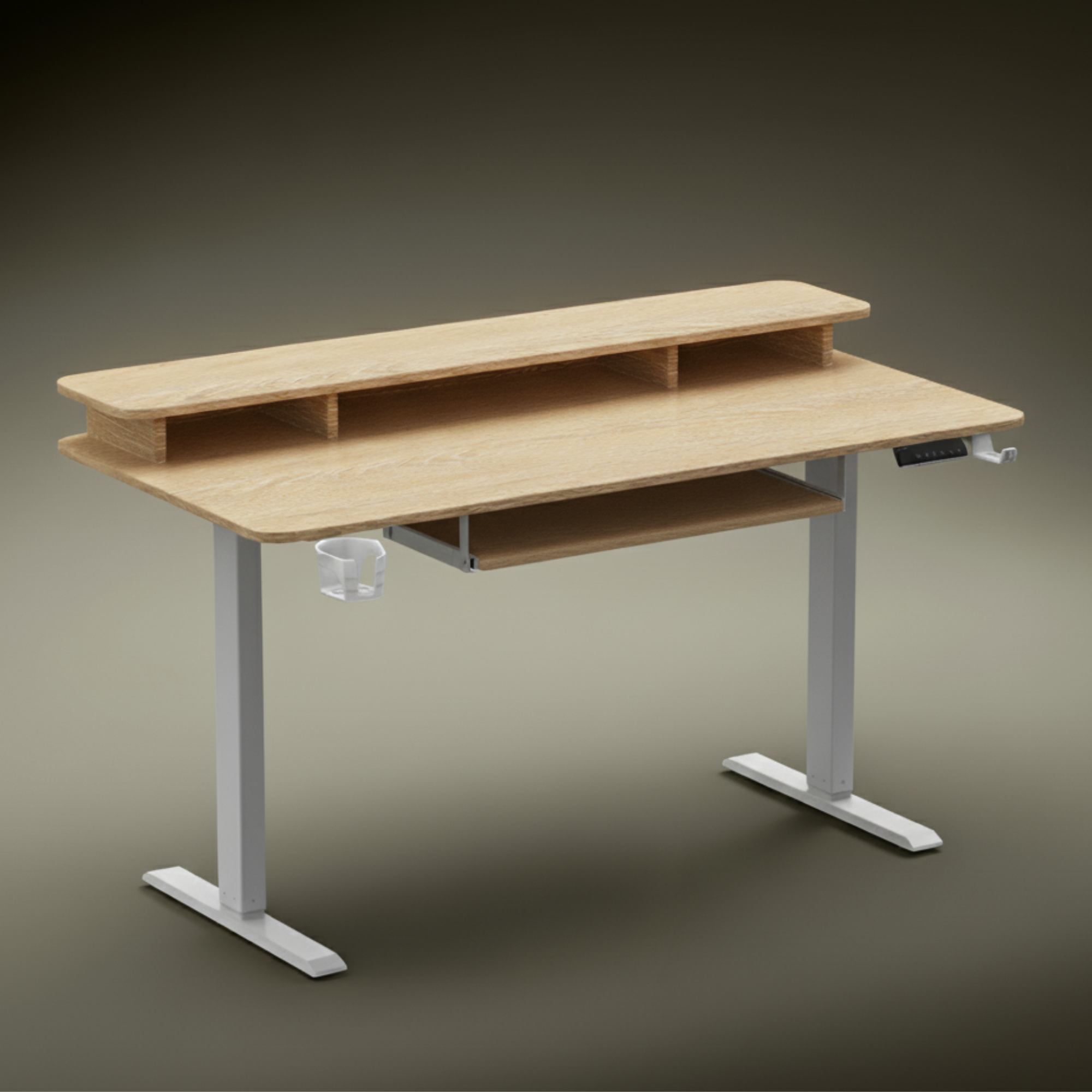 Neuarc Titan Electric Height Adjustable Desk For Gaming and Home Office, 140 x 60 cm Table Top (Ork)