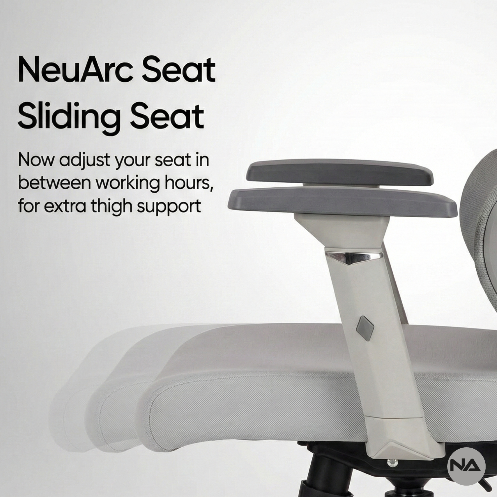 Neuarc 2026 Edition Ventus Pro Ergonomic Chair with 3D Armrest, Seat Slider with Multi Lock