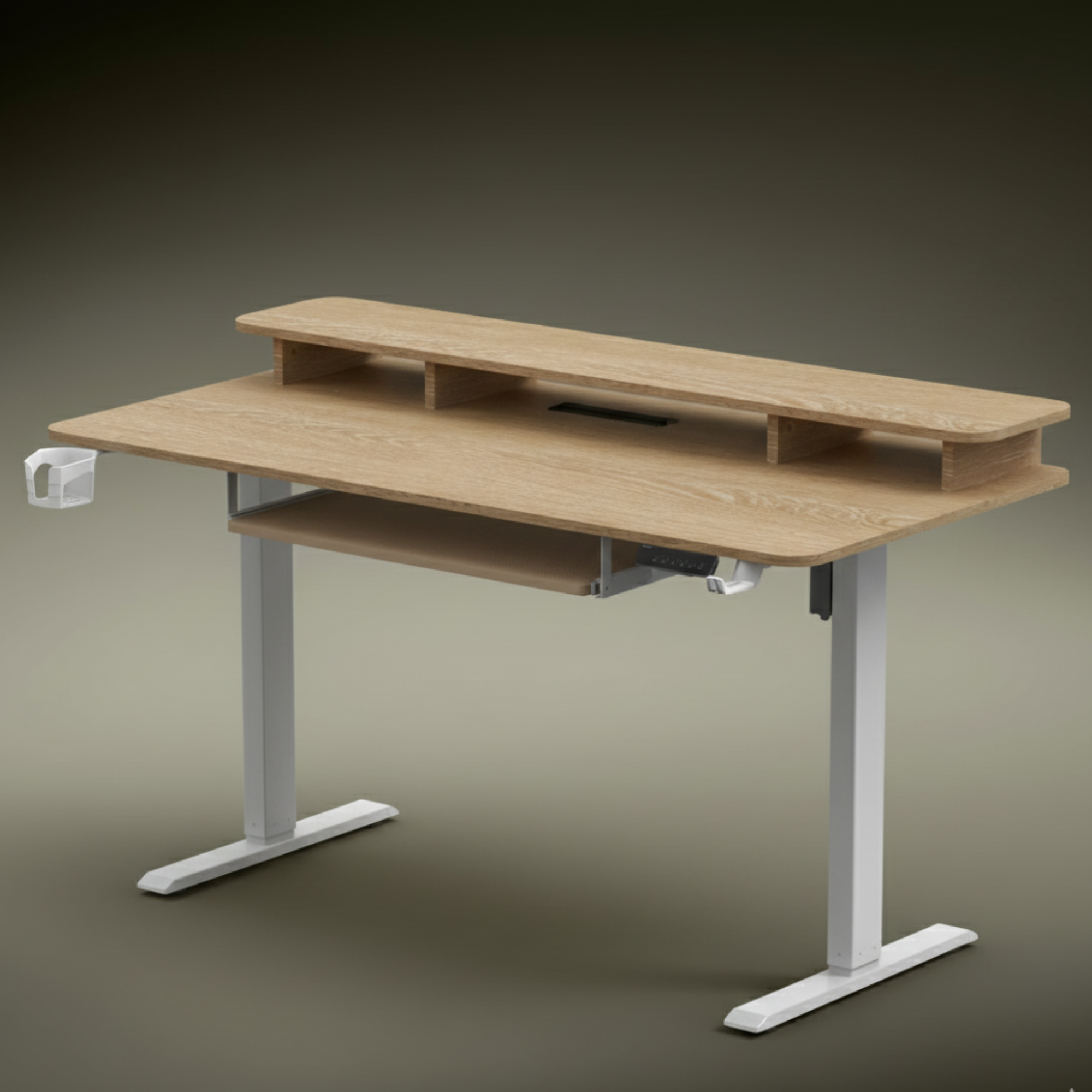 Neuarc Titan Electric Height Adjustable Desk For Gaming and Home Office, 140 x 60 cm Table Top (Ork)