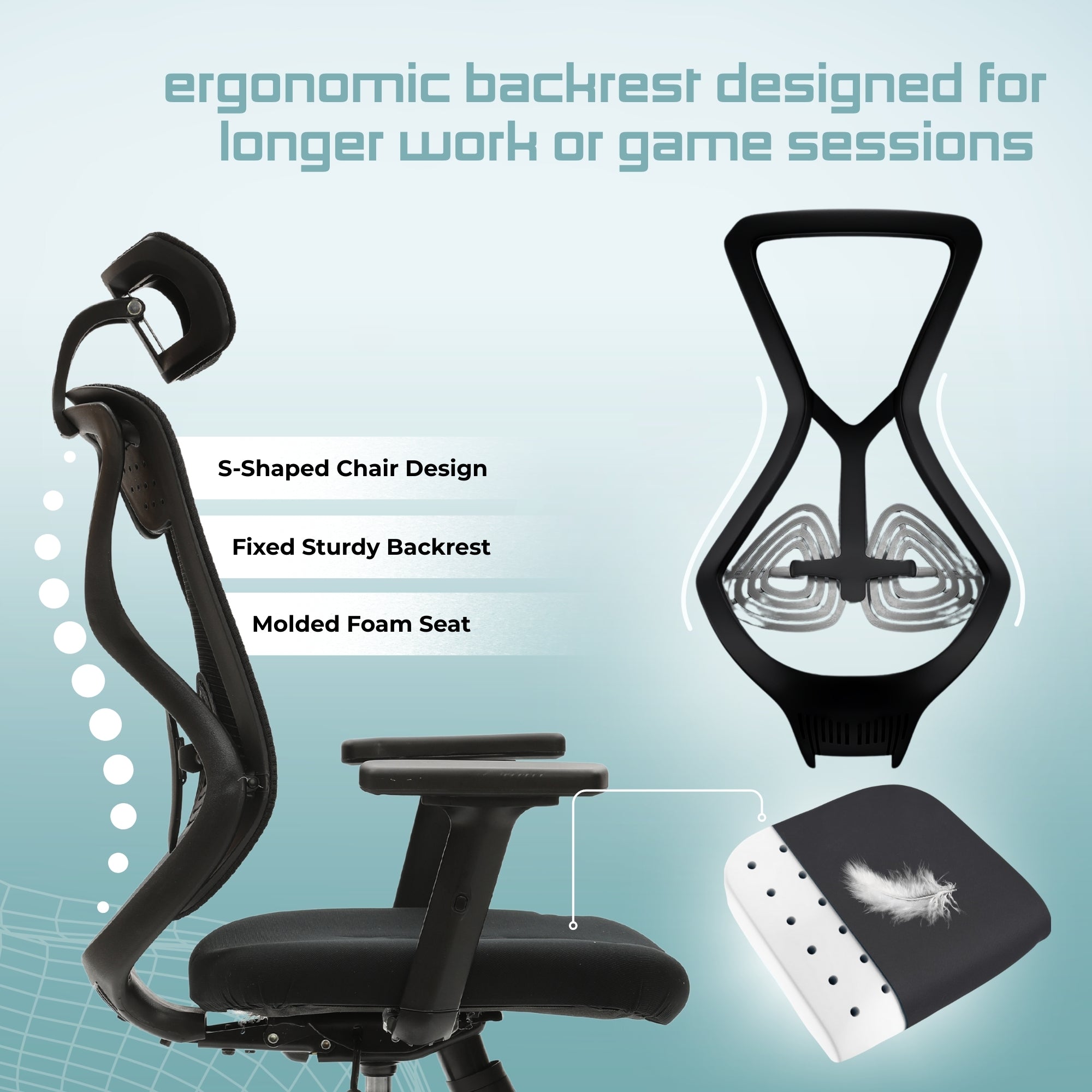 Neuarc Astro Pro Ergonomic Office Chair Black
