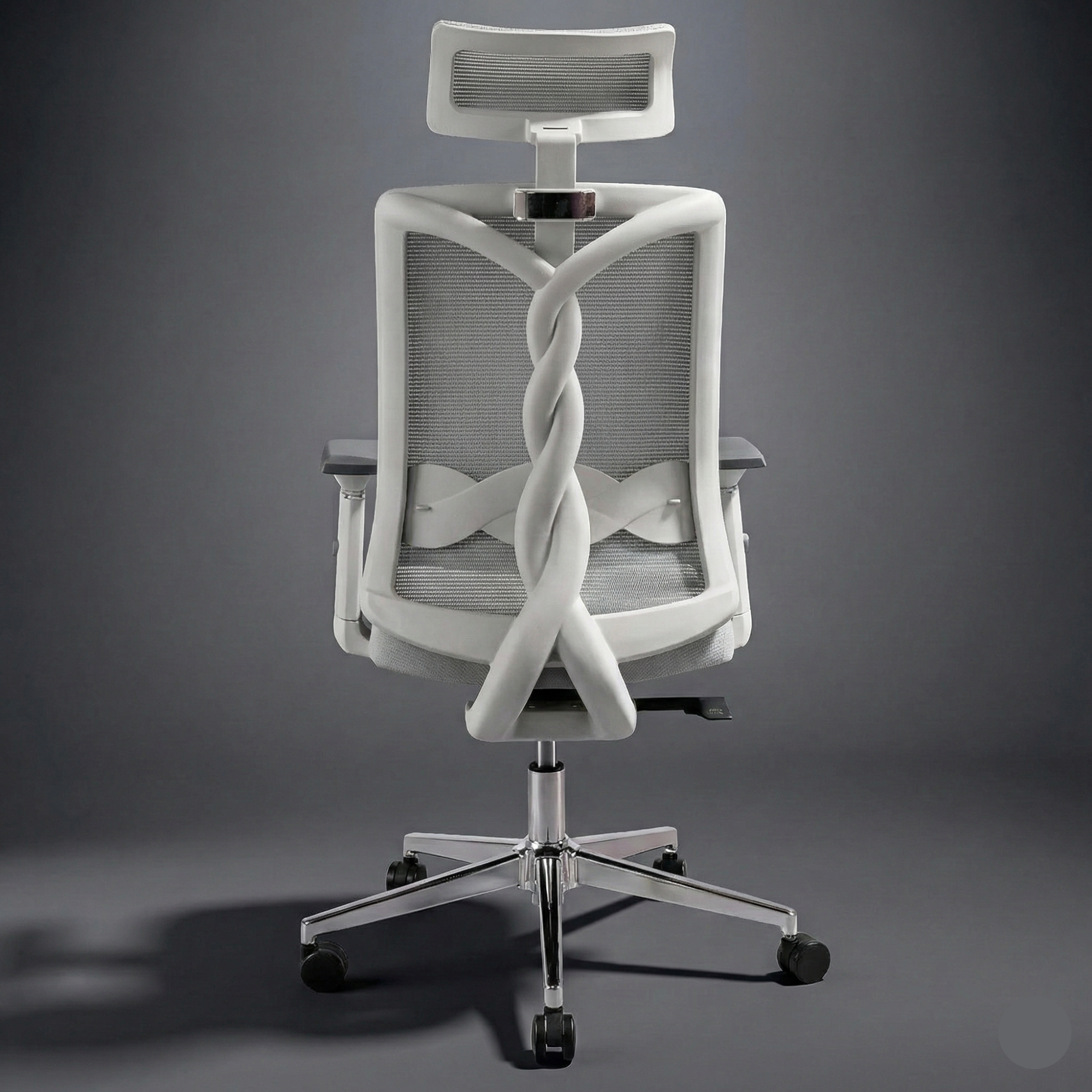 Neuarc Spinal Ergonomic Office Chair with 3D Armrests with Seat Slider (Grey)