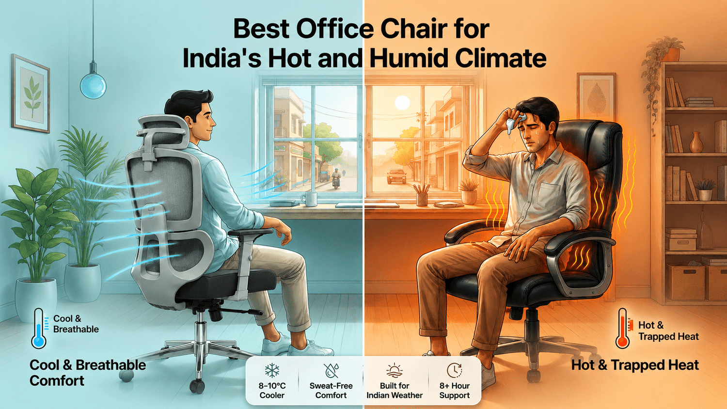 Best Office Chair for India's Hot and Humid Climate - NEUARC