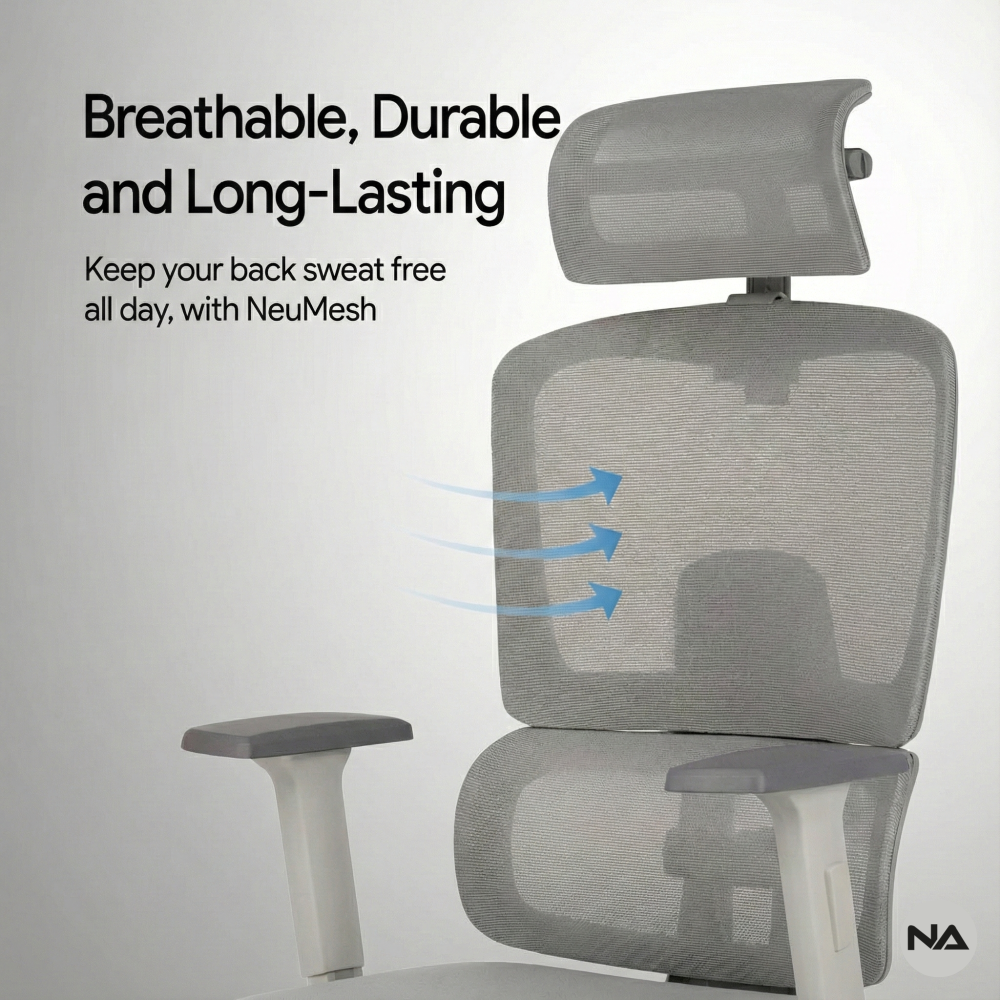 Neuarc 2026 Edition Ventus Pro Ergonomic Chair with 3D Armrest, Seat Slider with Multi Lock