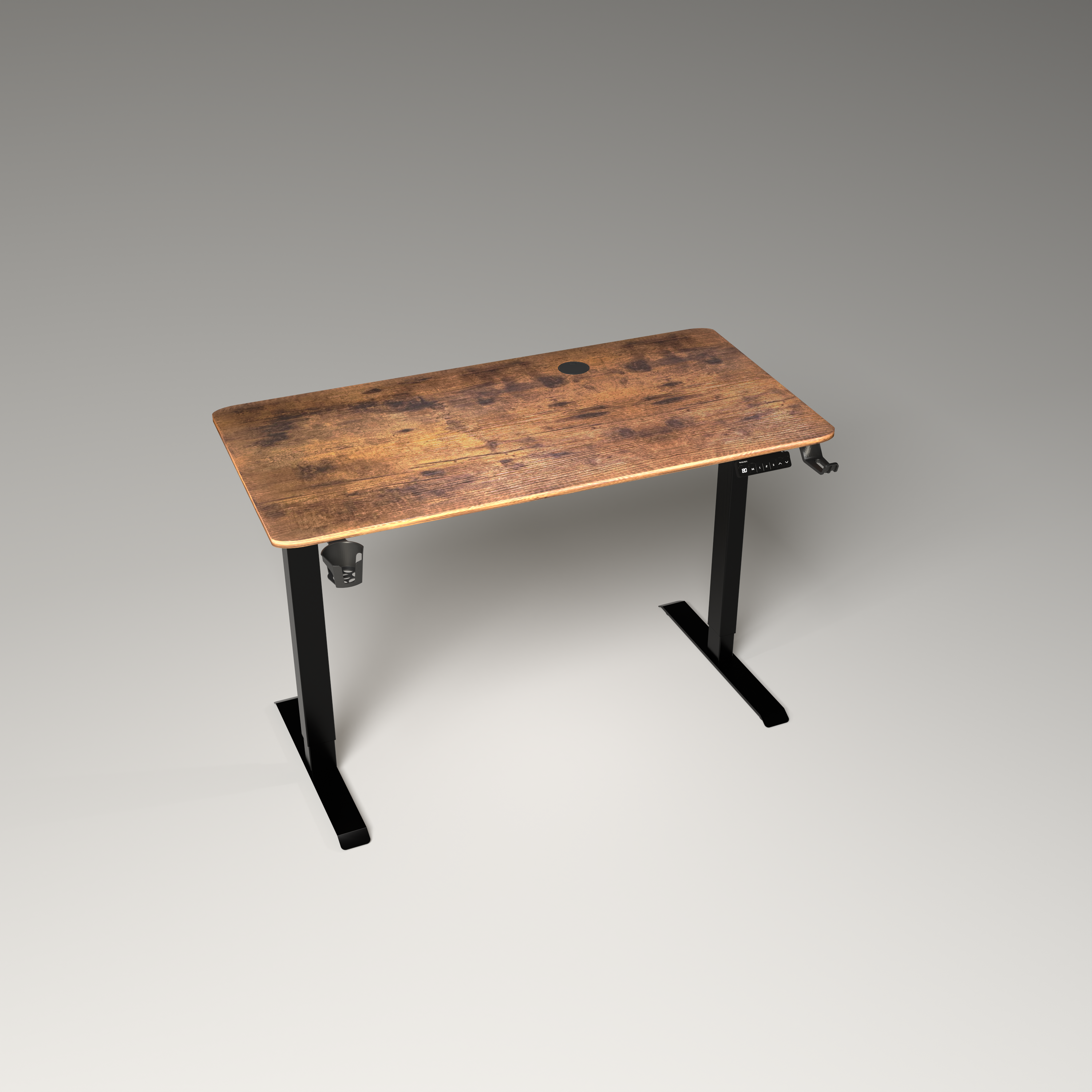 Neuarc Momentum Electric Height Adjustable Desk For Gaming and Home Office, 120 x 60 cm Table Top with Monitor Riser