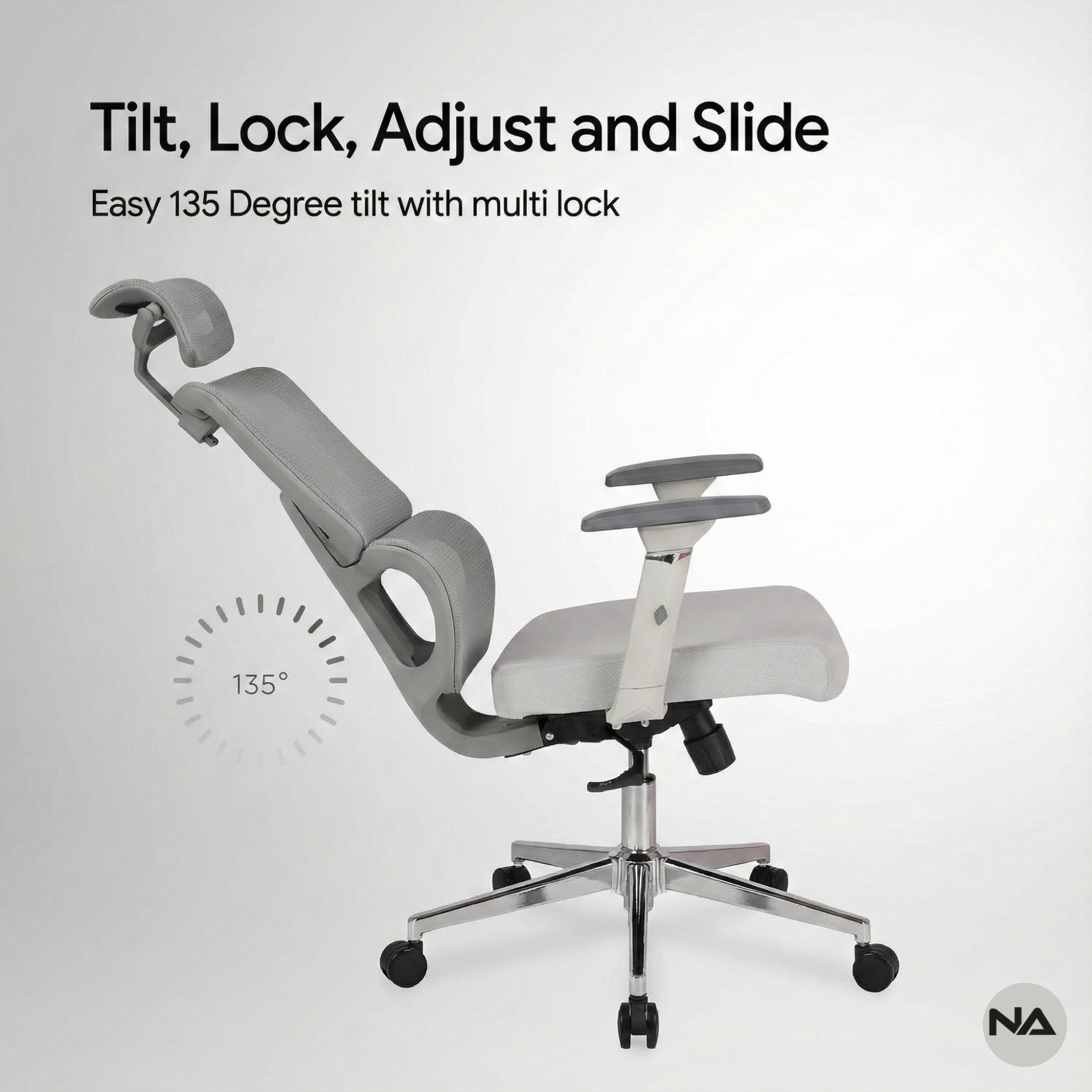 Neuarc 2026 Edition Ventus Pro Ergonomic Chair with 3D Armrest, Seat Slider with Multi Lock