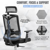 Neuarc Spinal Ergonomic Office Chair with 3D  Armrests with Seat Slider (Black)