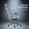 Neuarc Spinal Ergonomic Office Chair with 3D  Armrests with Seat Slider (Black)