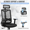 Neuarc Spinal Ergonomic Office Chair with 3D  Armrests with Seat Slider (Black)