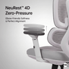 NeuArc Synergy Office Chair For Work and Gaming with Adjustable Backrest, Dual Arc Lumbar, NeuSlide Seat Slider with Multi Locking, 4D Armrest