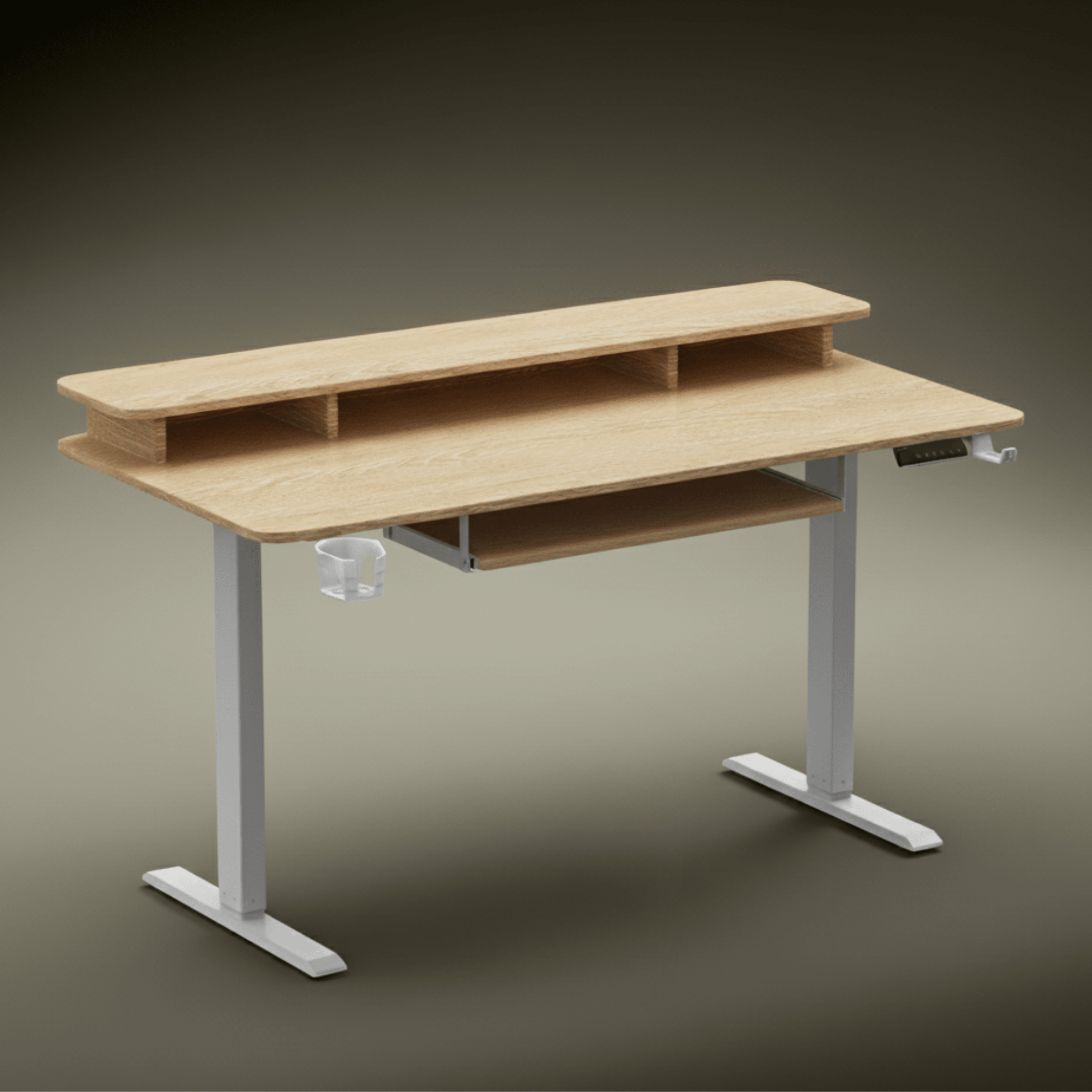 Neuarc Titan Electric Height Adjustable Desk For Gaming and Home Office, 140 x 60 cm Table Top (Ork) - NEUARC