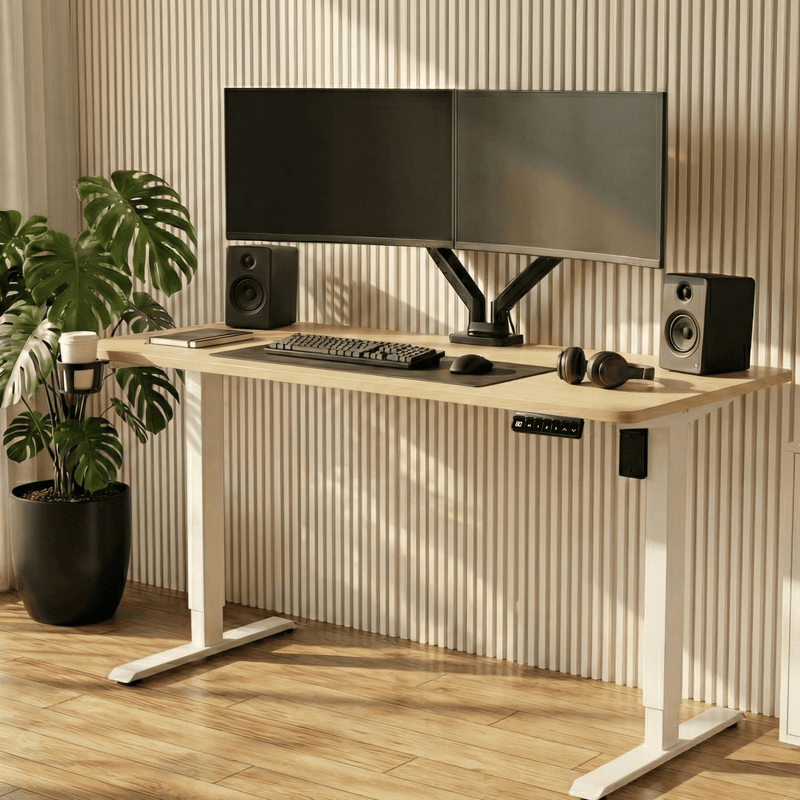 Neuarc Velocity Electric Height Adjustable Desk For Gaming and Home Office, 120 x 60 cm Table Top (Ork)