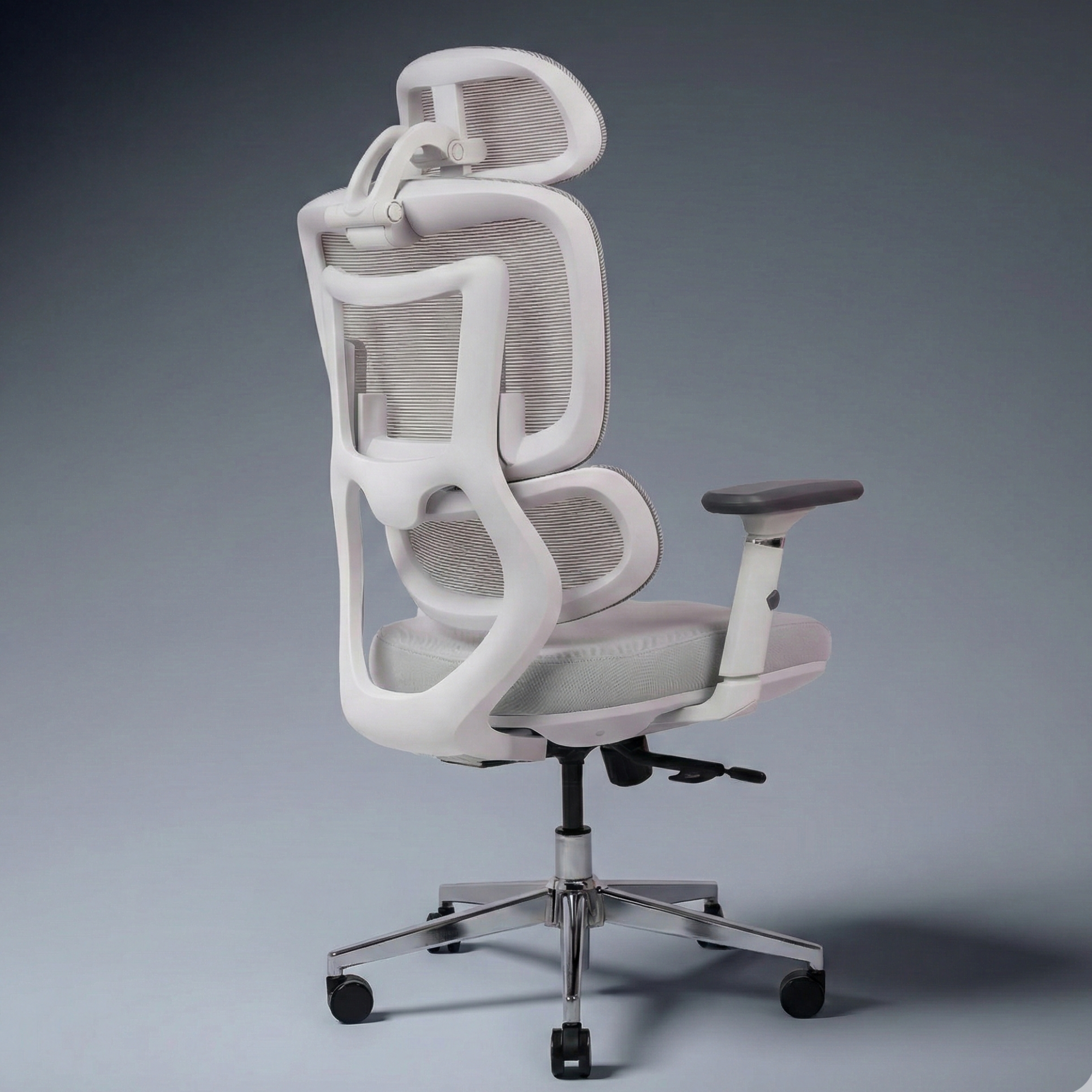 NeuArc Synergy Office Chair For Work and Gaming with Adjustable Backrest, Dual Arc Lumbar, NeuSlide Seat Slider with Multi Locking, 4D Armrest ( In Stock) (Black)